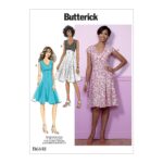 Butterick | B6448 | Misses' Fit-and-Flare, Empire-Waist Dresses