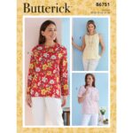 Butterick | B6751 | Misses'/Misses' Petite Pullover Tops