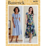 Butterick | B6757 | Misses' Dresses & Sash