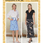 Butterick | B6799 | Misses' & Misses' Petite Bias A-Line Skirt