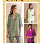 Butterick | B6801 | Misses' & Women's Tucked Or Gathered Top