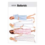 Butterick | B6838 | Misses'/Misses' Petite Diamond-Neck Nightgowns
