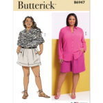 Butterick | B6947 | Women's Shirts and Shorts