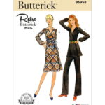 Butterick | B6958 | 1970s Misses' Dress, Tunic and Pants
