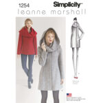 Simplicity | 1254 | Misses' Leanne Marshall Easy Lined Coat or Jacket