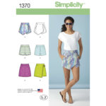 Simplicity | 1370 | Misses' Shorts, Skort and Skirt