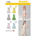 Simplicity | 1456 | Child's & Girls' Dress with Bodice Variations and Hat