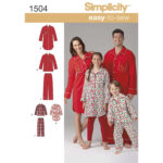 Simplicity | 1504 | Child's, Teens' & Adults' Loungewear