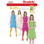 Simplicity | 1609 | Misses' Jiffy 1960s Vintage Dress
