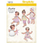 Simplicity | 1813 | Babies' Vintage Dress & Separates