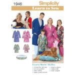 Simplicity | 1946 | Learn to Sew Child's, Teens' & Adults' Robe