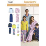Simplicity | 3935 | Child's, Teens' & Adults' Cozywear
