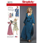 Simplicity | 8013 | 1970s Misses' Vintage Dresses