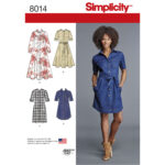 Simplicity | 8014 | Misses' Shirt Dress
