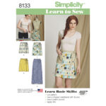 Simplicity | 8133 | Misses' Learn to Sew Wrap Skirts