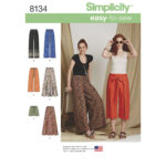 Simplicity | 8134 | Misses' Easy-to-Sew Pants and Shorts