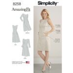 Simplicity | 8258 | Misses' & Plus Size Amazing Fit Dress