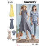 Simplicity | 8384 | Misses' Dress with Length Variations and Top