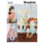 Simplicity | 8402 | 23" Stuffed Dolls with Clothes