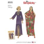 Simplicity | 8505 | 1970s Misses' Vintage Caftans