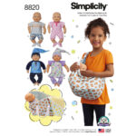 Simplicity | 8820 | 15" Baby Doll Clothes & Accessories