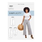 Simplicity | S8841 | Misses' Wide or Slim-Leg Pull-On Pants