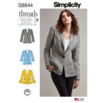 Simplicity | S8844 | Misses'/Miss Petite Unlined Blazer