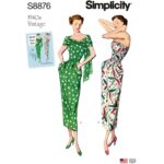 Simplicity | S8876 | 1940s Misses'/Women's Vintage Dress and Stole