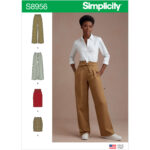 Simplicity | S8956 | Misses' Pants and Skirts 8956