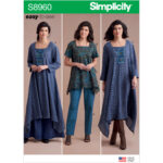 Simplicity | S8960 | Misses' Dress or Tunic, Skirt and Pant