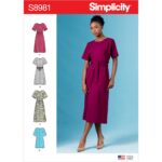 Simplicity | S8981 | Misses' Front Tie Dresses