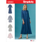 Simplicity | S8983 | Misses' Dresses with Sleeve Variation
