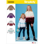 Simplicity | S8999 | Children's & Girls' Knit Hooded Jacket