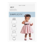 Simplicity | S9117 | Babies' Dresses, Panties & Headband