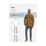 Simplicity | S9158 | Men's Half Buttoned Shirts