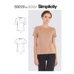 Simplicity | S9229 | Misses' Knit Tee Shirt