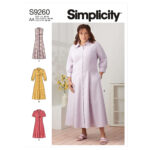 Simplicity | S9260 | Misses' & Women's Button Front Dresses