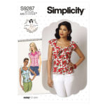 Simplicity | S9287 | Misses' Sweetheart-Neckline Blouses