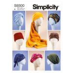 Simplicity | S9300 | Misses' Turbans, Headwraps & Hats