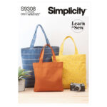 Simplicity | S9308 | Tote Bags in Three Sizes