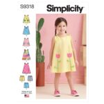 Simplicity | S9318 | Toddlers' Tent Tops, Dresses, and Shorts