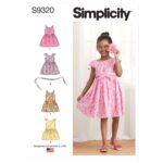 Simplicity | S9320 | Children's Gathered Skirt Dresses