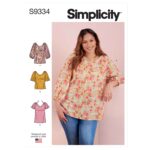 Simplicity | S9334 | Misses' & Women's Tops in Two Lengths