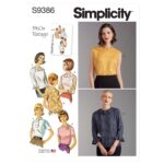Simplicity | S9386 | 1960s Misses' Set of Blouses