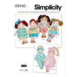 Simplicity | S9440 | Plush Dolls with Clothes