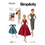 Simplicity | S9449 | 1960s Misses' Dress, Jumper and Skirts