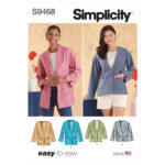 Simplicity | S9468 | Misses' Unlined Jacket