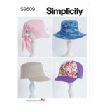 Simplicity | S9509 | Adult and Children Hats
