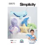 Simplicity | S9570 | Plush Sea Creatures 9570