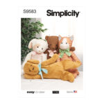 Simplicity | S9583 | Poseable Plush Animals by Elaine Heigl